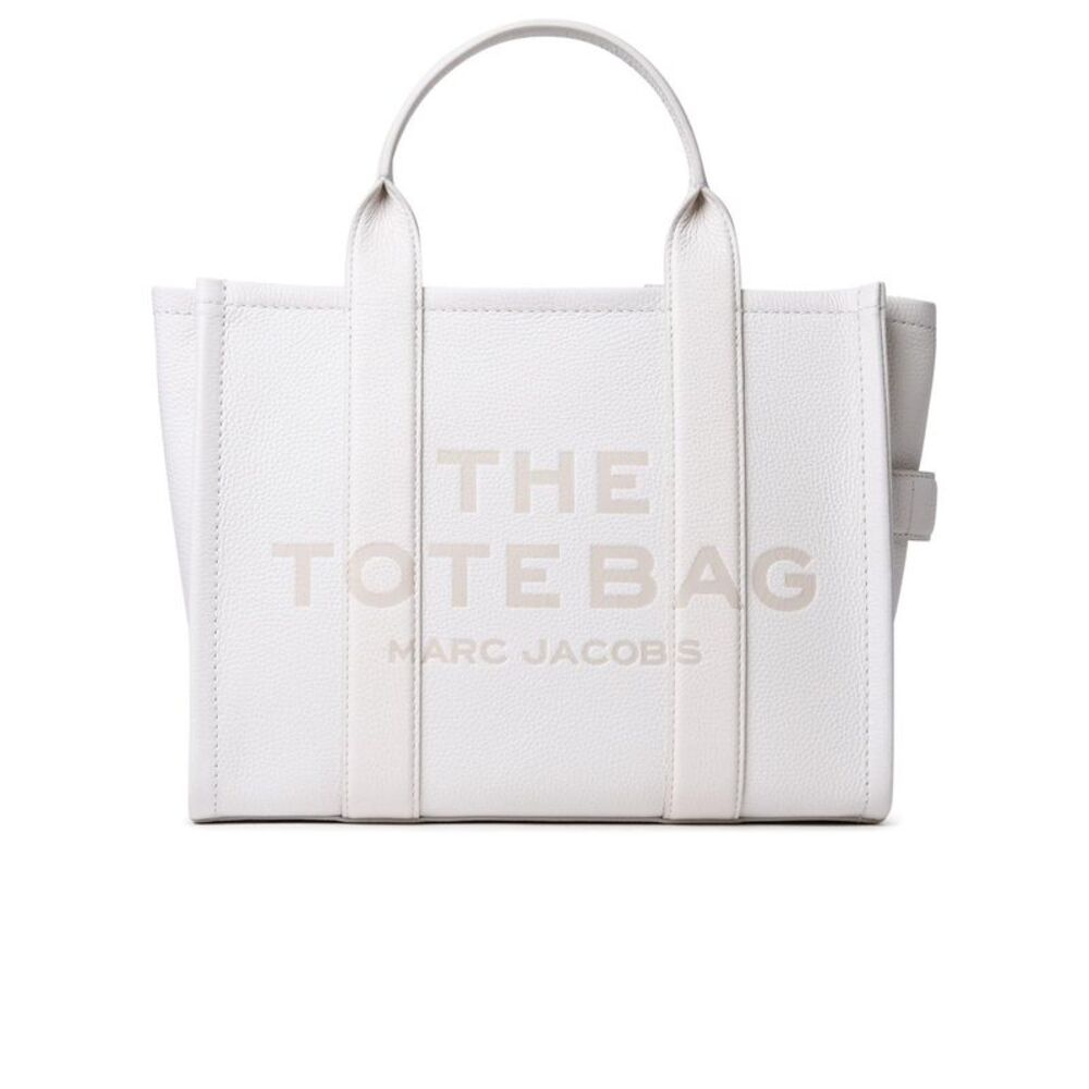 Marc Jacobs (The) Cream Leather Midi Tote Bag Women